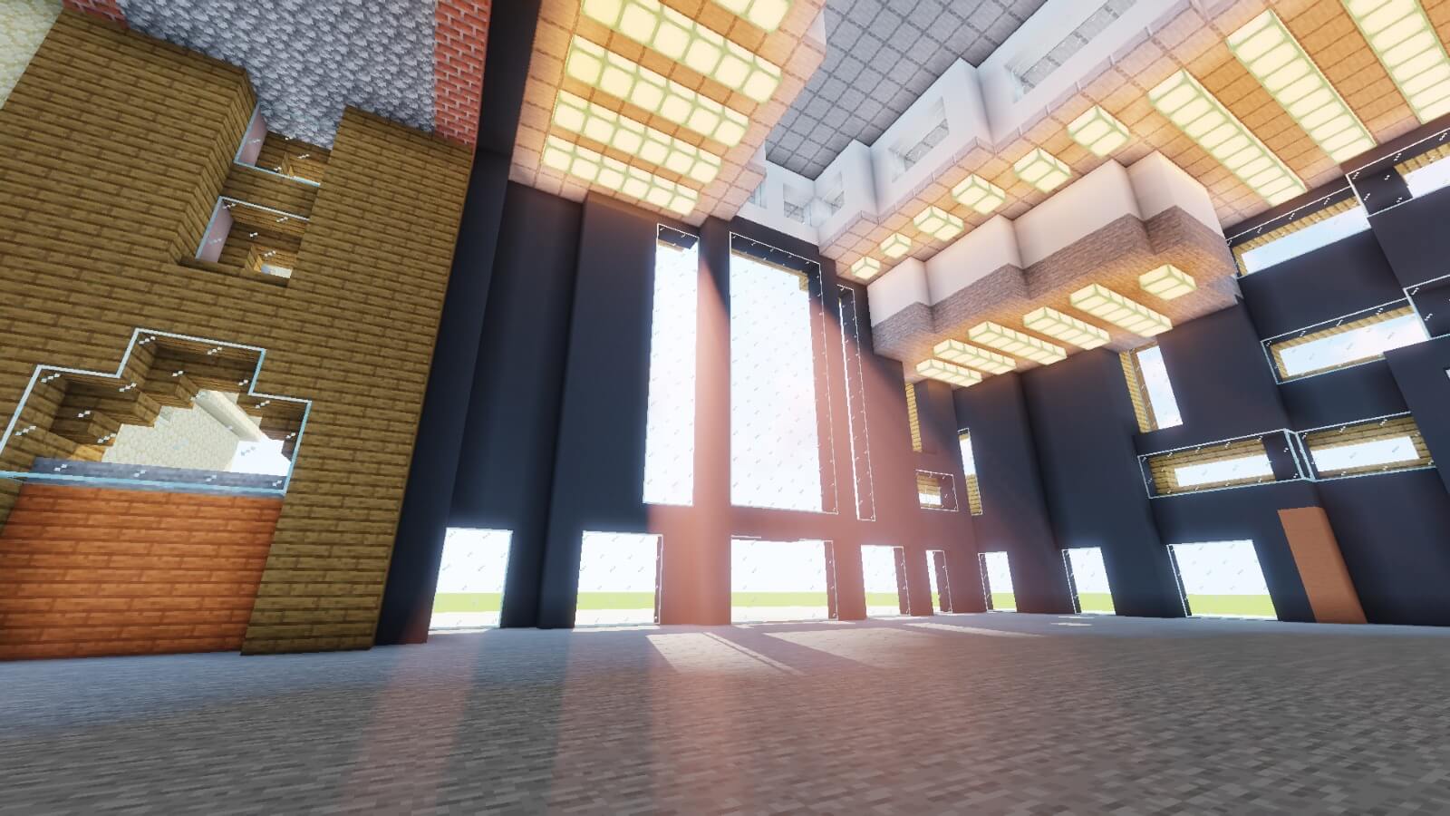 Interior view of the Minecraft Colston Hall